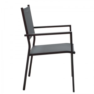 pak-200-000825-3 ΤΡΑΠΕΖΑΡΙΑ MOLY-KLITON A ΣΕΤ 5ΤΕΜ PAKOWORLD ΑΛΟΥΜΙΝΙΟΥ ΚΑΙ ΑΝΘΡΑΚΙ TEXTILENE 150X80X74ΕΚ