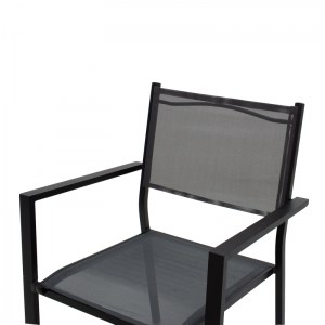 pak-200-000827-5 ΤΡΑΠΕΖΑΡΙΑ MOLY-KLITON A ΣΕΤ 7ΤΕΜ PAKOWORLD ΑΛΟΥΜΙΝΙΟΥ ΚΑΙ ΑΝΘΡΑΚΙ TEXTILENE 150X80X74ΕΚ