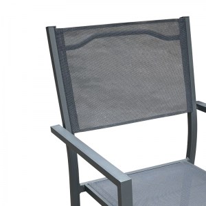 pak-200-000831-2 ΤΡΑΠΕΖΑΡΙΑ MOLY-KLITON B ΣΕΤ 7ΤΕΜ PAKOWORLD ΑΛΟΥΜΙΝΙΟΥ ΚΑΙ ΑΝΘΡΑΚΙ TEXTILENE 150X80X74ΕΚ