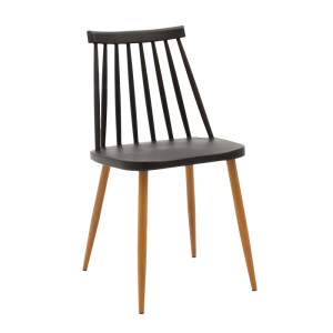 pak-200-000969-1 ΤΡΑΠΕΖΑΡΙΑ AURORA-NATALI PAKOWORLD ΣΕΤ 5ΤΕΜ PP-MDF ΣΕ ΜΑΥΡΗ-ΦΥΣΙΚΗ ΑΠΟΧΡΩΣΗ 80X80X76ΕΚ
