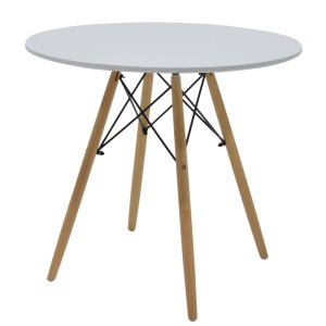 pak-200-000973-4 ΤΡΑΠΕΖΑΡΙΑ AURORA-JULITA PAKOWORLD ΣΕΤ 5ΤΕΜ PP-MDF ΣΕ ΓΚΡΙ-ΛΕΥΚΟ-ΦΥΣΙΚΗ ΑΠΟΧΡΩΣΗ Φ80X73ΕΚ