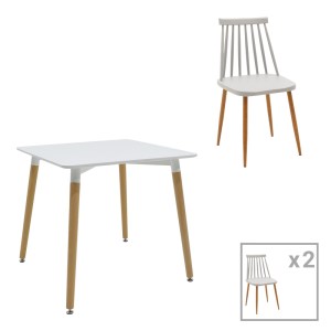 pak-200-000974 ΤΡΑΠΕΖΑΡΙΑ AURORA-NATALI PAKOWORLD ΣΕΤ 3ΤΕΜ PP-MDF ΣΕ ΛΕΥΚΟ-ΓΚΡΙ-ΦΥΣΙΚΗ ΑΠΟΧΡΩΣΗ 80X80X76ΕΚ