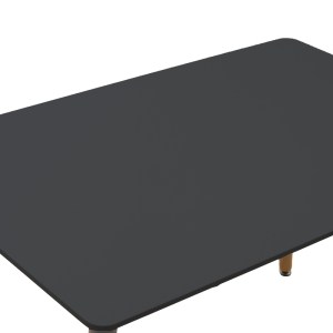pak-200-000988-6 ΤΡΑΠΕΖΑΡΙΑ EZRA-NATALI PAKOWORLD ΣΕΤ 5ΤΕΜ PP-MDF ΣΕ ΜΑΥΡΗ-ΦΥΣΙΚΗ ΑΠΟΧΡΩΣΗ 120X80X76ΕΚ