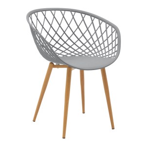 pak-200-000999-1 ΤΡΑΠΕΖΑΡΙΑ EZRA-NATALI PAKOWORLD ΣΕΤ 5ΤΕΜ PP-MDF ΣΕ ΓΚΡΙ-ΛΕΥΚΗ ΑΠΟΧΡΩΣΗ ΜΕ ΦΥΣΙΚΟ ΠΟΔΙ 80X80X76ΕΚ