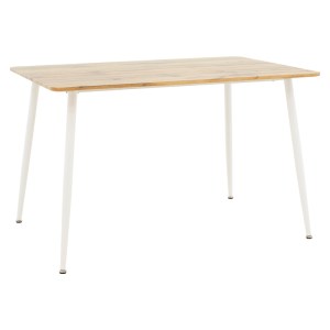 pak-200-001002-4 ΤΡΑΠΕΖΑΡΙΑ GASTON-CUBA PAKOWORLD ΣΕΤ 5ΤΕΜ PP-MDF ΣΕ ΛΕΥΚΗ-SONOMA ΑΠΟΧΡΩΣΗ120X80X75ΕΚ