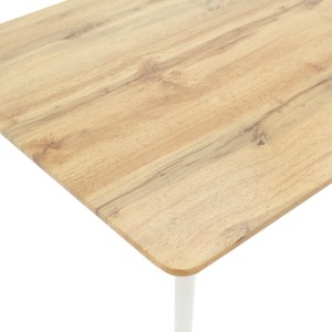 pak-200-001002-6 ΤΡΑΠΕΖΑΡΙΑ GASTON-CUBA PAKOWORLD ΣΕΤ 5ΤΕΜ PP-MDF ΣΕ ΛΕΥΚΗ-SONOMA ΑΠΟΧΡΩΣΗ120X80X75ΕΚ