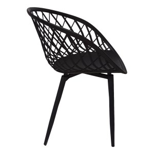 pak-200-001031-2 ΤΡΑΠΕΖΑΡΙΑ EZRA-BALOU I PAKOWORLD ΣΕΤ 5ΤΕΜ PP-MDF ΣΕ ΜΑΥΡΗ ΑΠΟΧΡΩΣΗ Φ120X75ΕΚ