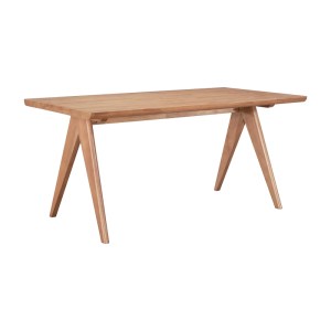 pak-200-001054-4 ΤΡΑΠΕΖΑΡΙΑ DITTA-WINSLOW I PAKOWORLD ΣΕΤ 5ΤΜΧ ΞΥΛΟ RUBBERWOOD ΣΕ ΑΝΟΙΧΤΟ ΚΑΡΥΔΙ ΧΡΩΜΑ 180X85X75ΕΚ