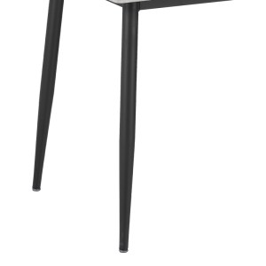 pak-200-001065-6 ΤΡΑΠΕΖΑΡΙΑ BELLA-GUSTAS PAKOWORLD ΣΕΤ 7ΤΜΧ ΓΚΡΙ ΜΑΡΜΑΡΟΥ SINTERED STONE-ΜΑΥΡΟ ΜΕΤΑΛΛΟ 160X80X75ΕΚ