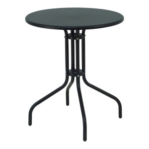 pak-200-001128-4 ΤΡΑΠΕΖΑΡΙΑ VERGO-CHARI PAKOWORLD ΣΕΤ 3ΤΕΜ ΜΕΤΑΛΛΟ ΣΕ ΜΑΥΡΗ ΑΠΟΧΡΩΣΗ