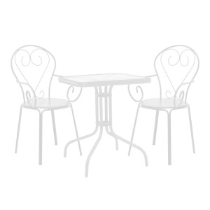 pak-200-001135 ΤΡΑΠΕΖΑΡΙΑ WATSON-MONASTY PAKOWORLD ΣΕΤ 3ΤΕΜ ΜΕΤΑΛΛΟ ΣΕ ΛΕΥΚΗ ΑΠΟΧΡΩΣΗ