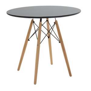 pak-200-001158-4 ΤΡΑΠΕΖΑΡΙΑ JULITA-PARKER PAKOWORLD ΣΕΤ 5ΤΕΜ MDF ΣΕ ΜΑΥΡΗ-ΦΥΣΙΚΗ ΑΠΟΧΡΩΣΗ Φ80X73CM
