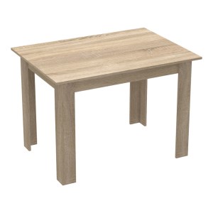pak-200-001183-4 ΤΡΑΠΕΖΑΡΙΑ MANKA-AURORA I PAKOWORLD ΣΕΤ 5ΤΕΜ ΣΕ SONOMA-ΜΑΥΡΗ ΑΠΟΧΡΩΣΗ 110X80X77ΕΚ