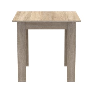 pak-200-001185-6 ΤΡΑΠΕΖΑΡΙΑ MANKA Ι-AURORA I PAKOWORLD ΣΕΤ 3ΤΕΜ ΣΕ SONOMA-ΜΑΥΡΗ ΑΠΟΧΡΩΣΗ 80X80X77ΕΚ
