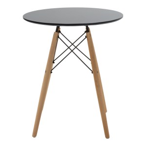 pak-200-001195-5 ΤΡΑΠΕΖΑΡΙΑ JULITA PAKOWORLD ΣΕΤ 3ΤΕΜ MDF ΜΑΥΡΟ-ΞΥΛΟ ΟΞΙΑΣ ΣΕ ΦΥΣΙΚΗ ΑΠΟΧΡΩΣΗ Φ60X73ΕΚ