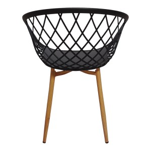 pak-200-001207-2 ΤΡΑΠΕΖΑΡΙΑ MANKA-EZRA PAKOWORLD ΣΕΤ 3ΤΕΜ ΣΕ SONOMA TRUFFLE-ΜΑΥΡΗ ΑΠΟΧΡΩΣΗ 80X80X77ΕΚ