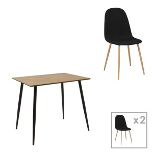 pak-200-001221 ΤΡΑΠΕΖΑΡΙΑ CUBA-BELLA PAKOWORLD ΣΕΤ 3ΤΕΜ MDF ΣΕ SONOMA-ΑΝΘΡΑΚΙ ΑΠΟΧΡΩΣΗ 70X70X76CM