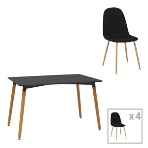 pak-200-001224 ΤΡΑΠΕΖΑΡΙΑ NATALI-BELLA PAKOWORLD ΣΕΤ 5ΤΕΜ MDF ΣΕ ΜΑΥΡΗ-ΦΥΣΙΚΗ ΑΠΟΧΡΩΣΗ 120X80X76CM