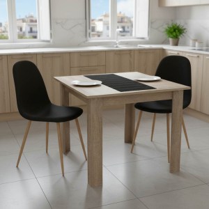 pak-200-001230 ΤΡΑΠΕΖΑΡΙΑ MANKA I-BELLA PAKOWORLD ΣΕΤ 3ΤΕΜ ΣΕ SONOMA TRUFFLE ΑΠΟΧΡΩΣΗ 80X80X77ΕΚ