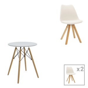 pak-200-001232 ΤΡΑΠΕΖΑΡΙΑ JULITA-CARON PAKOWORLD ΣΕΤ 3ΤΕΜ MDF ΛΕΥΚΟ-ΠΟΔΙΑ ΣΕ ΦΥΣΙΚΗ ΑΠΟΧΡΩΣΗ Φ60X73ΕΚ