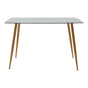 pak-200-001236-5 ΤΡΑΠΕΖΑΡΙΑ CHLOE-CARON PAKOWORLD ΣΕΤ 5ΤΕΜ ΓΥΑΛΙΝΟ 8ΧΙΛ ΑΝΘΡΑΚΙ - ΠΟΔΙ ΦΥΣΙΚΟ 120X70X75ΕΚ