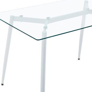 pak-200-001237-6 ΤΡΑΠΕΖΑΡΙΑ QUANA-AURORA I PAKOWORLD ΣΕΤ 5ΤΕΜ ΣΕ ΔΙΑΦΑΝΟ-ΛΕΥΚΗ ΑΠΟΧΡΩΣΗ 120X70X75ΕΚ