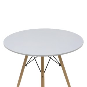 pak-200-001242-6 ΤΡΑΠΕΖΑΡΙΑ JULITA-GASTON ΣΕΤ 5ΤΕΜ PAKOWORLD MDF ΚΑΙ ΞΥΛΟ ΟΞΙΑΣ ΣΕ ΛΕΥΚΗ-ΦΥΣΙΚΗ ΑΠΟΧΡΩΣΗ Φ80X73ΕΚ