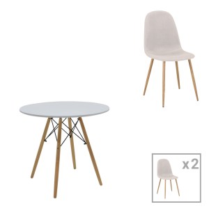 pak-200-001255 ΤΡΑΠΕΖΑΡΙΑ BELLA-JULITA PAKOWORLD MDF ΣΕΤ 3ΤΕΜ ΛΕΥΚΟ-ΠΟΔΙΑ ΦΥΣΙΚΟ Φ80X73ΕΚ