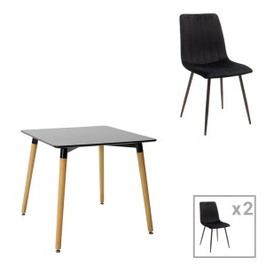 pak-200-001265 ΤΡΑΠΕΖΑΡΙΑ NATALI-NOOR PAKOWORLD ΣΕΤ 3ΤΕΜ MDF ΜΑΥΡΟ-ΠΟΔΙΑ ΦΥΣΙΚΟ 80X80X76ΕΚ