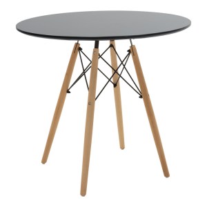 pak-200-001272-4 ΤΡΑΠΕΖΑΡΙΑ JULITA-NOOR PAKOWORLD ΣΕΤ 5ΤΕΜ MDF ΜΑΥΡΟ-ΜΠΕΖ-ΦΥΣΙΚΟ Φ80X73ΕΚ