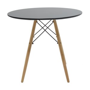pak-200-001272-5 ΤΡΑΠΕΖΑΡΙΑ JULITA-NOOR PAKOWORLD ΣΕΤ 5ΤΕΜ MDF ΜΑΥΡΟ-ΜΠΕΖ-ΦΥΣΙΚΟ Φ80X73ΕΚ
