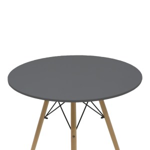 pak-200-001272-6 ΤΡΑΠΕΖΑΡΙΑ JULITA-NOOR PAKOWORLD ΣΕΤ 5ΤΕΜ MDF ΜΑΥΡΟ-ΜΠΕΖ-ΦΥΣΙΚΟ Φ80X73ΕΚ