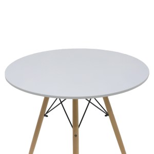 pak-200-001281-6 ΤΡΑΠΕΖΑΡΙΑ JULITA-NOOR PAKOWORLD ΣΕΤ 5ΤΕΜ  MDF ΛΕΥΚΟ-ΓΚΡΙ-ΠΟΔΙΑ ΦΥΣΙΚΟ Φ80X73ΕΚ