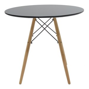 pak-200-001292-5 ΤΡΑΠΕΖΑΡΙΑ JULITA-NOOR PAKOWORLD ΣΕΤ 5ΤΕΜ  MDF ΜΑΥΡΟ-ΑΝΘΡΑΚΙ-ΠΟΔΙΑ ΦΥΣΙΚΟ Φ80X73ΕΚ