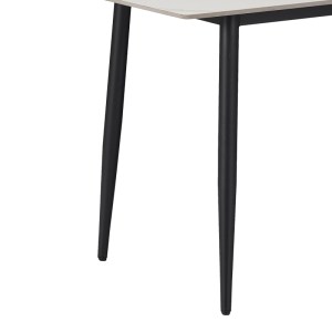 pak-200-001306-6 ΤΡΑΠΕΖΑΡΙΑ GUSTAS-GISELLE PAKOWORLD ΣΕΤ 5ΤΕΜ ΛΕΥΚΟ ΜΑΡΜΑΡΟΥ SINTERED STONE-ΒΕΛΟΥΔΟ ΜΑΥΡΟ 120X60X75ΕΚ