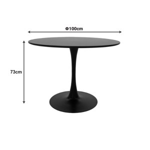 pak-200-001406-7 ΤΡΑΠΕΖΑΡΙΑ BALOU-PARKER PAKOWORLD ΣΕΤ 5ΤΕΜ ΜΑΥΡΟ-ΓΚΡΙ Φ100X73ΕΚ
