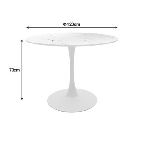 pak-200-001411-7 ΤΡΑΠΕΖΑΡΙΑ BALOU-PARKER PAKOWORLD ΣΕΤ 5ΤΕΜ ΛΕΥΚΟ-ΜΠΕΖ Φ120X73ΕΚ