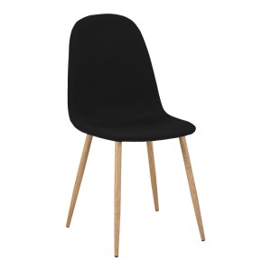 pak-200-001428-1 ΤΡΑΠΕΖΑΡΙΑ BELLA-BALOU PAKOWORLD ΣΕΤ 5ΤΕΜ MDF ΜΑΥΡΟ-ΥΦΑΣΜΑ ΜΑΥΡΟ Φ100X73ΕΚ
