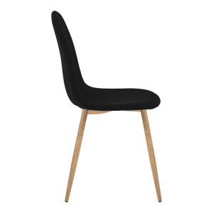 pak-200-001429-3 ΤΡΑΠΕΖΑΡΙΑ BELLA-BALOU PAKOWORLD ΣΕΤ 5ΤΕΜ MDF ΜΑΥΡΟ-ΥΦΑΣΜΑ ΜΑΥΡΟ Φ120X73ΕΚ