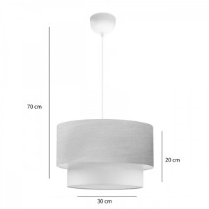 pak-202-000057-1 ΦΩΤΙΣΤΙΚΟ ΟΡΟΦΗΣ ΜΟΝΟΦΩΤΟ PWL-1087 PAKOWORLD Ε27 ΜΠΕΖ ΧΡΥΣΟ-ΕΚΡΟΥ Φ30X20ΕΚ