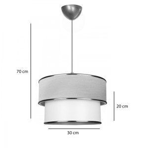 pak-202-000063-1 ΦΩΤΙΣΤΙΚΟ ΟΡΟΦΗΣ ΜΟΝΟΦΩΤΟ PWL-1089 PAKOWORLD Ε27 ΕΚΡΟΥ-ΧΡΥΣΟ Φ30X20ΕΚ