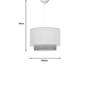 pak-202-000134-1 ΦΩΤΙΣΤΙΚΟ ΟΡΟΦΗΣ NEWBAY PAKOWORLD ΥΦΑΣΜΑ ΣΕ ΛΕΥΚΟ ΚΑΙ ΦΥΣΙΚΟ ΧΡΩΜΑ Φ30X80ΕΚ