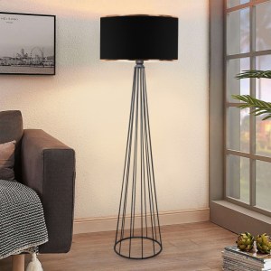 pak-202-000142-1 ΦΩΤΙΣΤΙΚΟ ΔΑΠΕΔΟΥ FIRDO I PAKOWORLD Ε27 ΥΦΑΣΜΑ-ΜΕΤΑΛΛΟ ΜΑΥΡΟ Φ38X121ΕΚ