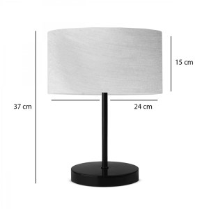 pak-202-000158-1 ΕΠΙΤΡΑΠΕΖΙΟ ΦΩΤΙΣΤΙΚΟ ROOJEE PAKOWORLD Ε27 ΣΕ ΜΠΕΖ-ΜΑΥΡΟ ΑΠΟΧΡΩΣΗ Φ24X37ΕΚ