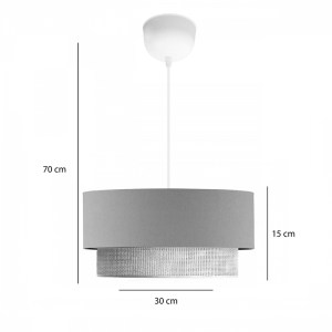 pak-202-000162-1 ΦΩΤΙΣΤΙΚΟ ΟΡΟΦΗΣ TACHI PAKOWORLD Ε27 ΣΕ ΑΝΘΡΑΚΙ-ΚΡΕΜΑ ΑΠΟΧΡΩΣΗ Φ30X20ΕΚ