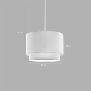 pak-202-000164-1 ΦΩΤΙΣΤΙΚΟ ΟΡΟΦΗΣ TACHI PAKOWORLD Ε27 ΣΕ ΚΡΕΜΑ ΑΠΟΧΡΩΣΗ Φ30X20ΕΚ