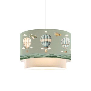 pak-202-000173 ΠΑΙΔΙΚΟ ΦΩΤΙΣΤΙΚΟ ΟΡΟΦΗΣ BALON PAKOWORLD ΣΕ ΠΡΑΣΙΙΝΟ-ΚΡΕΜΑ ΑΠΟΧΡΩΣΗ Φ30X20ΕΚ
