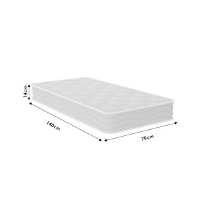 pak-207-000013-4 ΣΤΡΩΜΑ COTTON BABY CHIC STROM ΜΟΝΗΣ ΟΨΗΣ 14CM 70X140ΕΚ