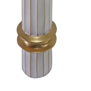 pak-209-000007-2 ΔΙΑΚΟΣΜΗΤΙΚΟ ΒΑΖΟ BRUNA INART ΜΕΤΑΛΛΟ ΣΕ ΧΡΥΣΗ ΚΑΙ ΛΕΥΚΗ ΑΠΟΧΡΩΣΗ Φ15.2X76.5ΕΚ