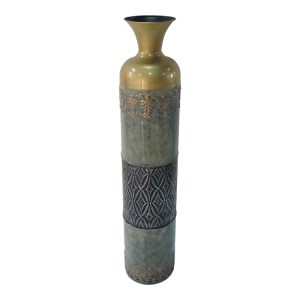 pak-209-000021 ΔΙΑΚΟΣΜΗΤΙΚΟ ΒΑΖΟ ANCIAN INART ΜΕΤΑΛΛΟ ΠΟΛΥΧΡΩΜΟ Φ15.9X77.5ΕΚ